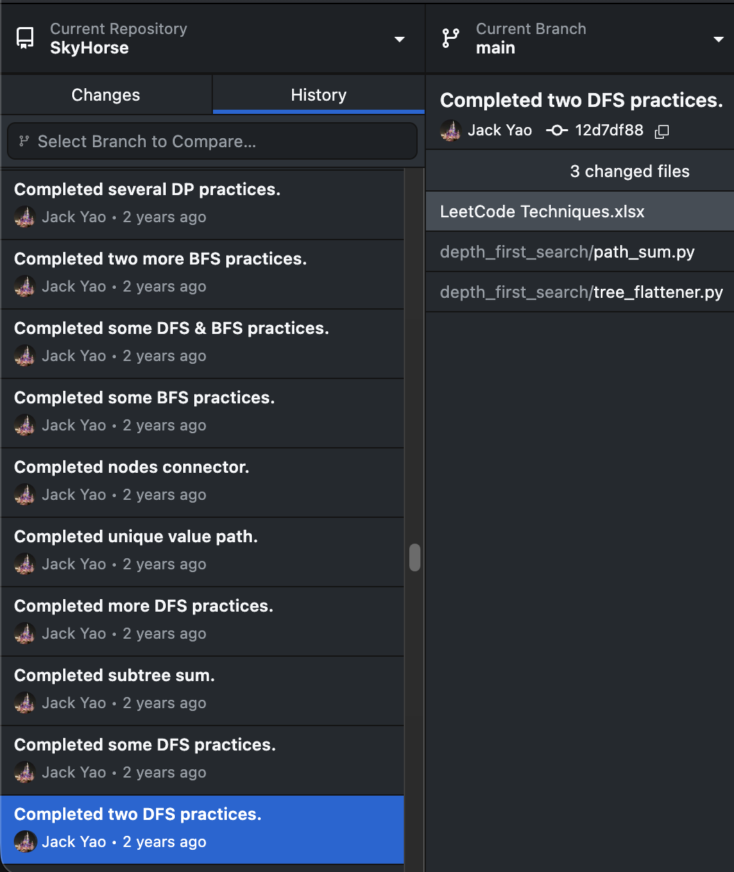 Repo History